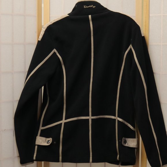 Daily Women Black Fleece Jacket #450 - Picture 5 of 6